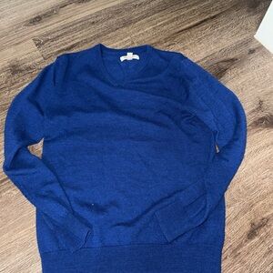 Goodthreads Women's Blue Sweater 100% Marino Wool